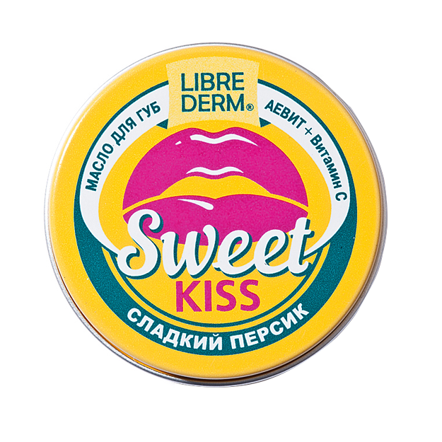 Librederm Масло для Губ EXTREME KISS Сладкий Персик АЕВИТ + Витамин С, 20 ml
