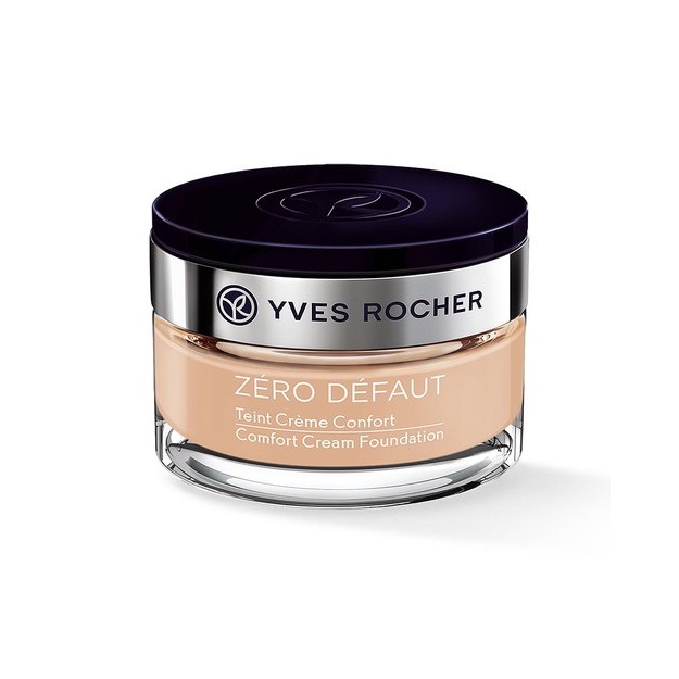 Yves Rocher ZERO DEFAUT Тональный Крем Комфорт «Ноль Недостатков» Растительный компонент: МАСЛО 1000 РОЗ, 40мл
