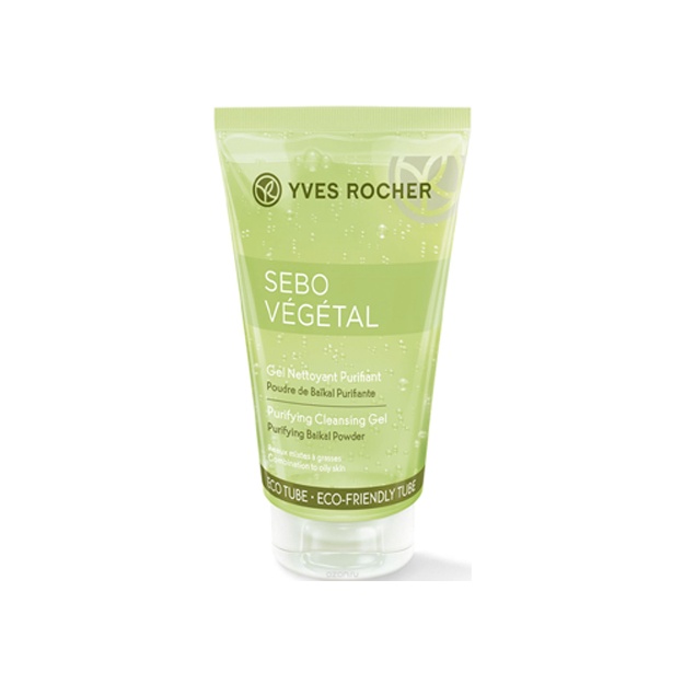 Yves Rocher Sebo Vegetal Chuqur tozalovchi yuz yuvish geli, 125 ml