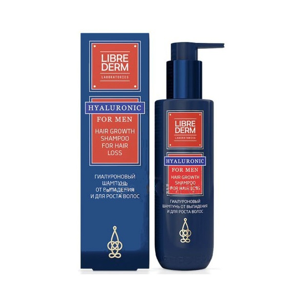 Librederm FOR MEN Гиалуроновый шампунь от выпадения и для роста волос 200мл