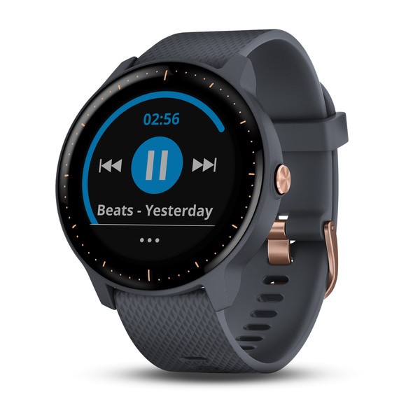Smartwatch Garmin vivoactive 3, Music Granite Blue with Rose Gold Hardware