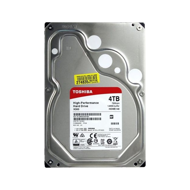 HDD 4TB Toshiba HDWE140 7200Rpm 128MB buffer Original oem