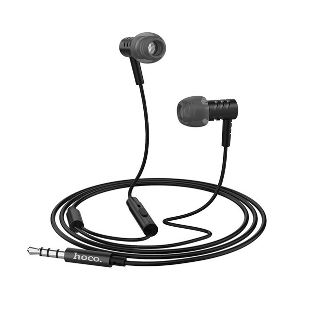 Hoco M48 Keen sound universal earphones with microphone, Black