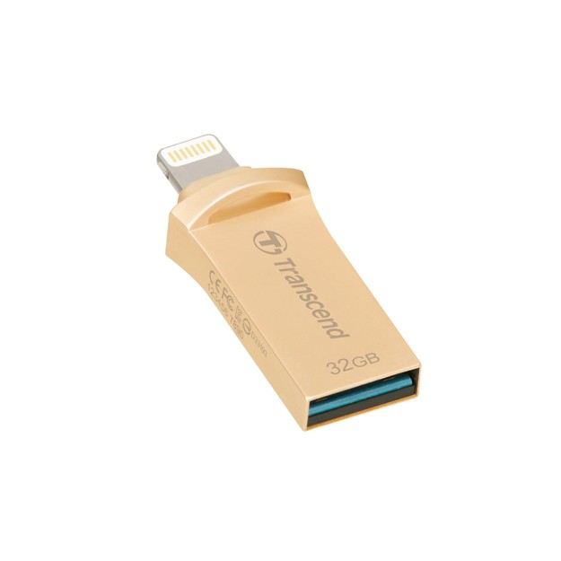 Transcend 32GB JetDrive Go 500, USB 3.1 Gold, for IOS