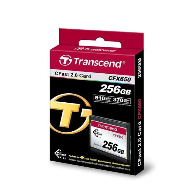 Transcend 256GB, CFast Card, SuperMLC