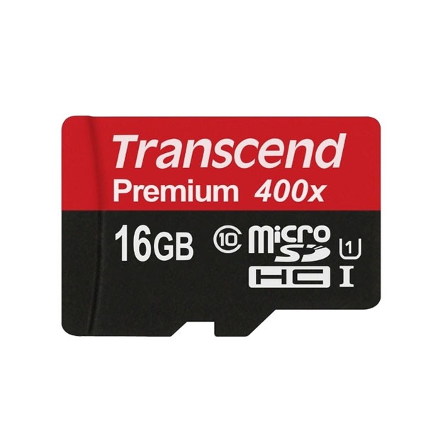 Transcend 16GB MicroSDHC Class10 U1, 400x