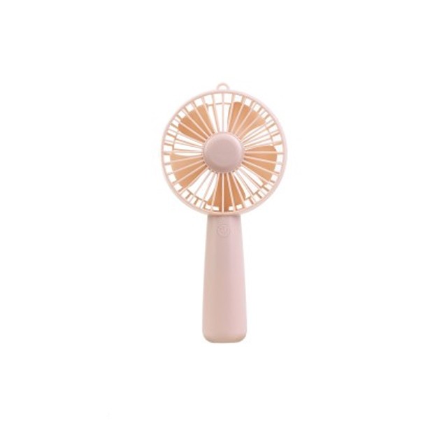 Hoco F8 Hand Mirror Fan, Coral Powder