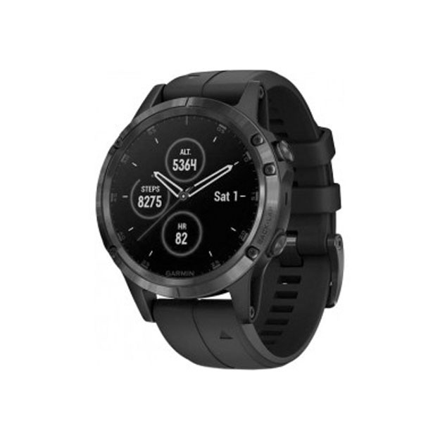 Smartwatch Garmin Fenix 5 Plus Sapphire, Black with Black Band