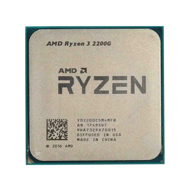 Protsessor AMD 2200G Ryzen3  - 3,5-3,7 GHZ, 4 cores/4 threads, Integrated GPU Vega 8, AM4, oem