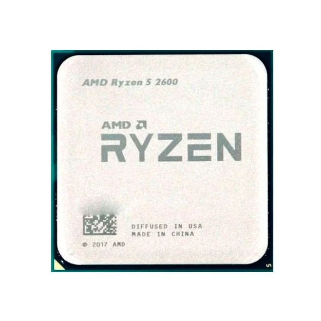 Процессор AMD 2600 Ryzen5  -  3,4-3,9 GHZ, 6 cores/12 threads, no GPU, AM4, oem