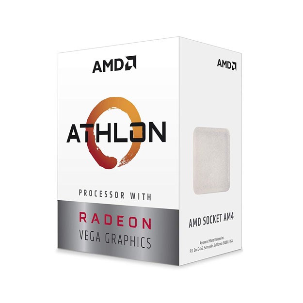 Protsessor AMD Athlon 200GE  -  3,2 GHZ, 2 core/4 threads, Integrated GPU-Vega 3, AM4, oem