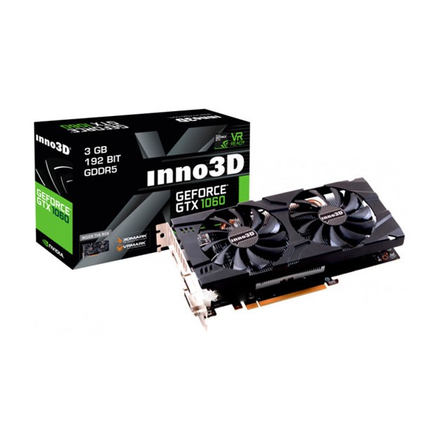 Videokarta Inno 3D - 3GB GeForce GTX1060 TwinX 192Bits GDDR5