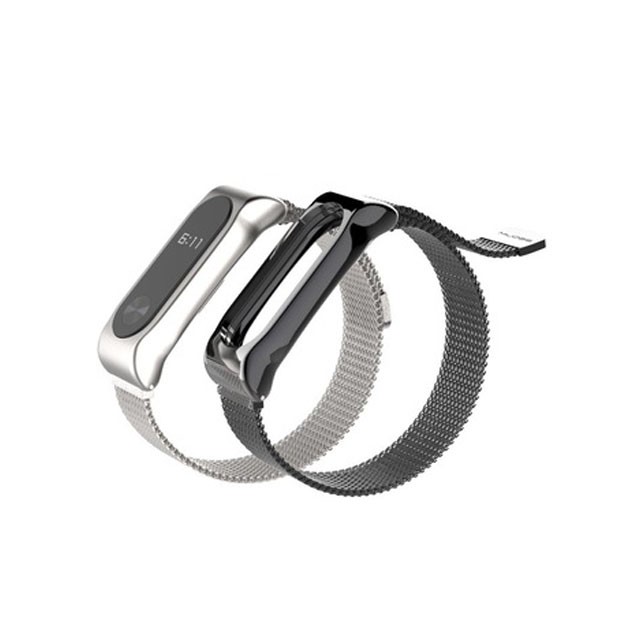 Xiaomi Mi band 2 Strap Stainless Steel Milanese Magnetic absorption Metal Band