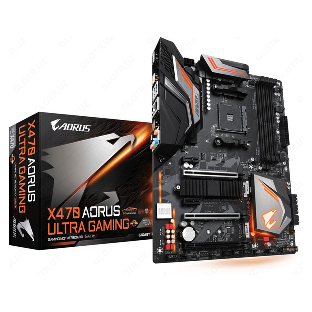 Kompyuter platasi Gigabyte AMD AM4 X470 AORUS Ultra Gaming DDR4 (GAX47ARUG-00-G)