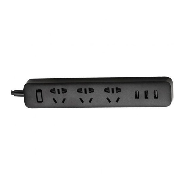 Xiaomi Mi Power Strip 3 and 3 USB-port, Black