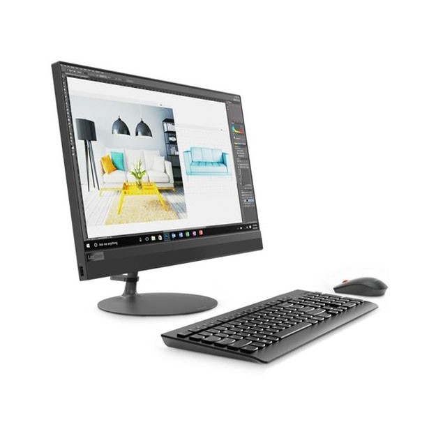 Lenovo IdeaCentre AIO 520-24ICB, 23.8" FHD antiglare, I3-8100T, 4GB DDR4 2666, 1000GB, ODD, UMA, W10 HOME, Black (F0DJ005FRK)