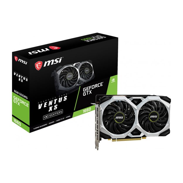 Видеокарта MSI - 6GB GeForce GTX1660 Ventus XS 6G DDR5 128bit