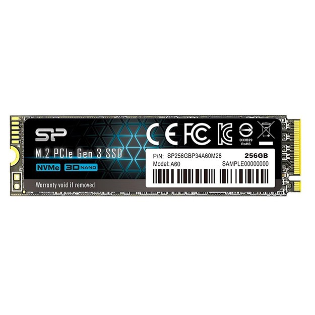 SP P34A60 256GB PCIe Gen 3 x 4 M.2 2280 SSD