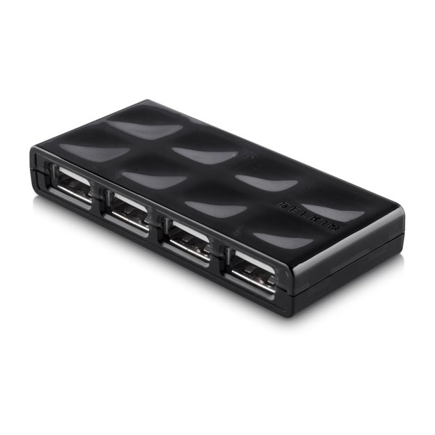 Belkin 4 Port USB 2.0 Mobile Hub Black (F5U404cwBLK)