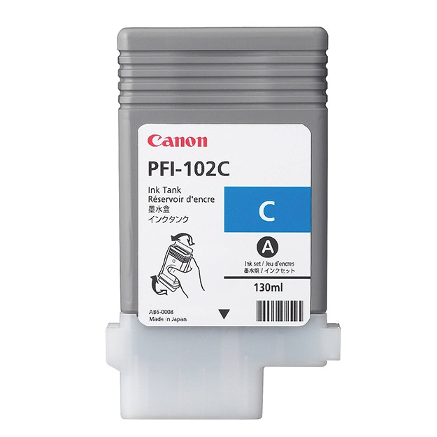 Canon PFI102C Картридж для струйного принтера iPF (605, 610, 710)