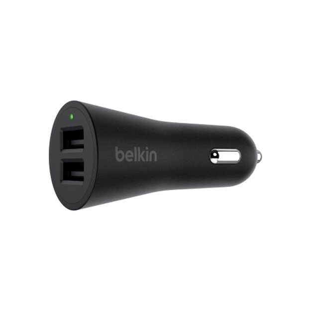 Belkin Car Charger (24W) DUAL USB 2.4A, Black (F8M930btBLK)