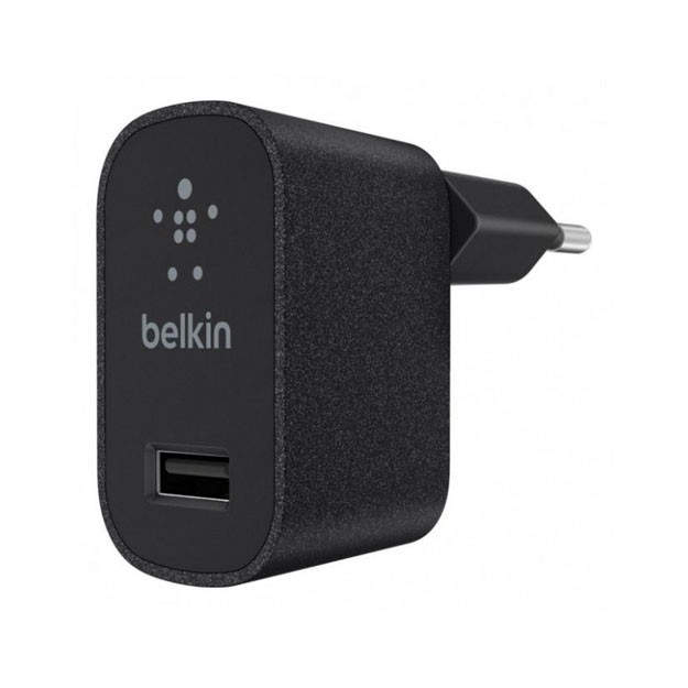 Belkin Mixit Metallic Home Charger (12W) USB 2.4A, Black