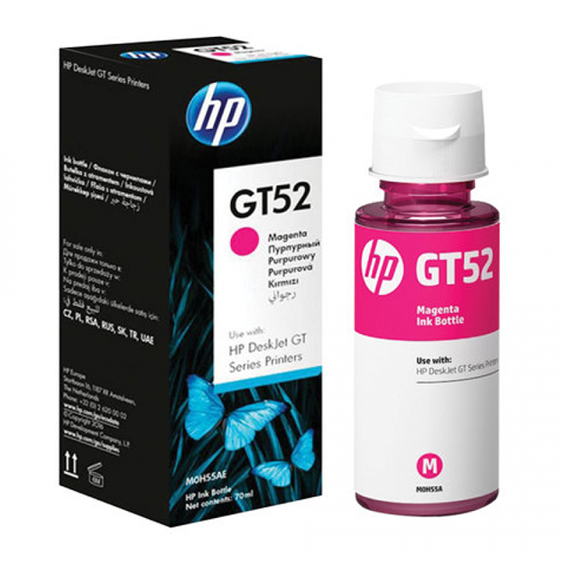 HP GT52 Magenta Printer Ink Tank (115, 315, 415) uchun siyoh