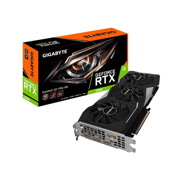 GigaByte - 6GB RTX 2060 Gaming OC GDDR6 GV-N2060GAMINGOC PRO-6GD 192bit