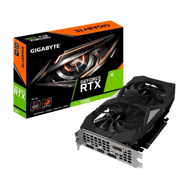 GigaByte - 6GB RTX 2060 OC GDDR6 GV-N2060OC-6GD 192bit