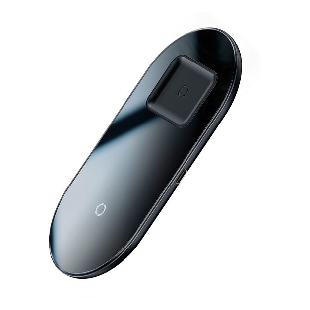 Baseus Simple 2in1 Wireless Charger 18W Max For Phones + Pods, Black