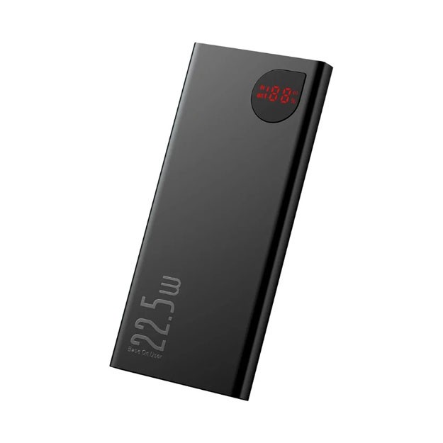 Baseus Adaman Metal Digital Display Quick Charge Power Bank 22.5W 10000mAh, Black