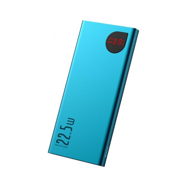 Baseus Adaman Metal Digital Display Quick Charge Power Bank 22.5W 10000mAh, Green
