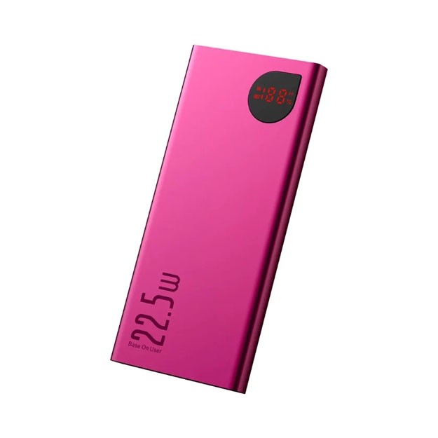 Baseus Adaman Metal Digital Display Quick Charge Power Bank 22.5W 10000mAh, Red