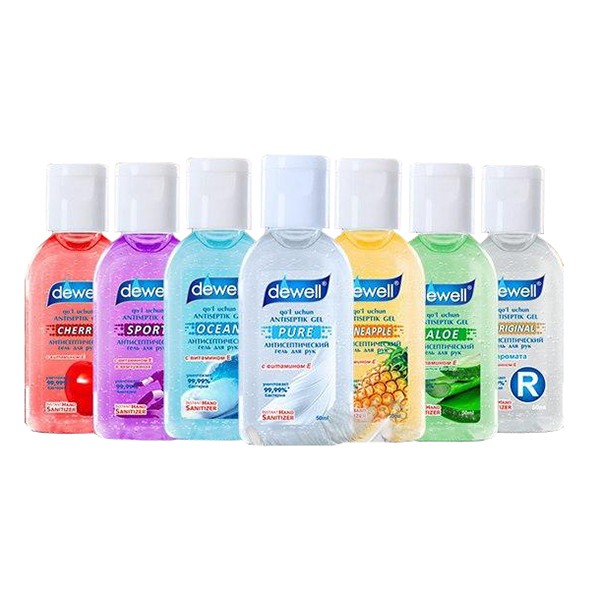 Антисептический гель для рук Dewell 50ml
