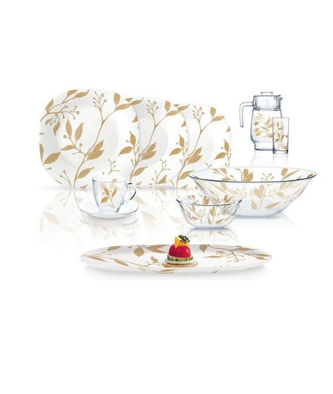 Столовый Сервиз Carine Etude Gold 46 предметов Luminarc