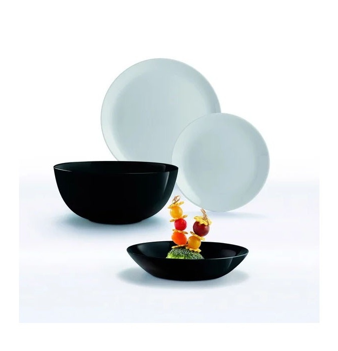 Столовый Сервиз Diwali Black & Granit 19 предметов Luminarc