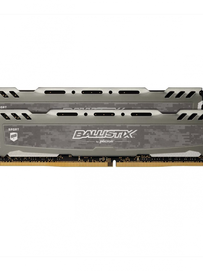 Crucial  DDR4 32GB KIT (16GBх2) 2666mhz Ballistix Sport LT Gray CL16