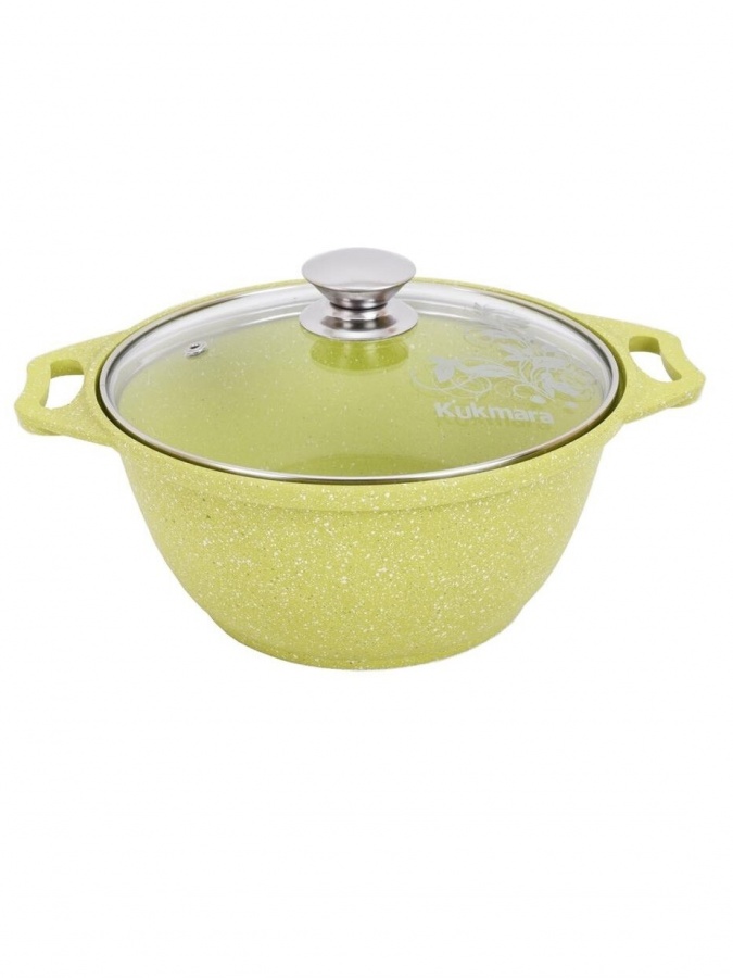 Кастрюля со стеклянной крышкой Kukmara Trendy Style 2л, Yellow