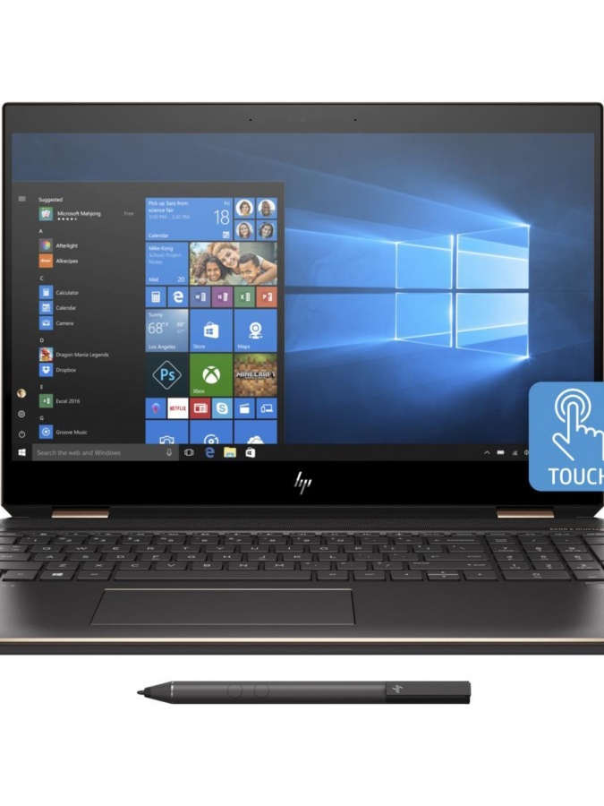 HP Spectre x360 - 15-df1001ur, 15.6UHD 400nit Touch, i7-9750H, 16GB DDR4, 512GB SSD, GeForce GTX 1650 4GB, W10 (9QZ46EA)