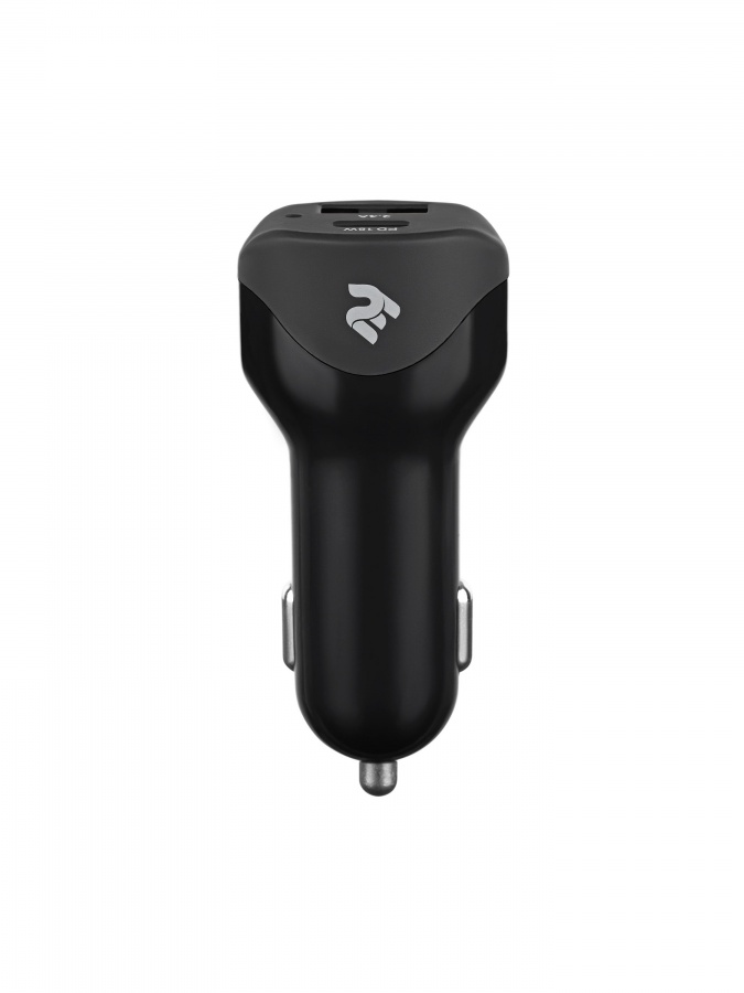 2E Accessories Dual USB Car Charger, Power Delivery, Quick Charge 3.0, 36W, Black (2E-ACR36WPDQC)