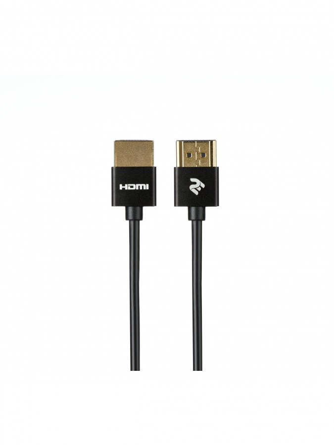 2E Accessories HDMI 2.0 Gen2 Ultra Slim cable, Black (2E-W9668BL-2M)