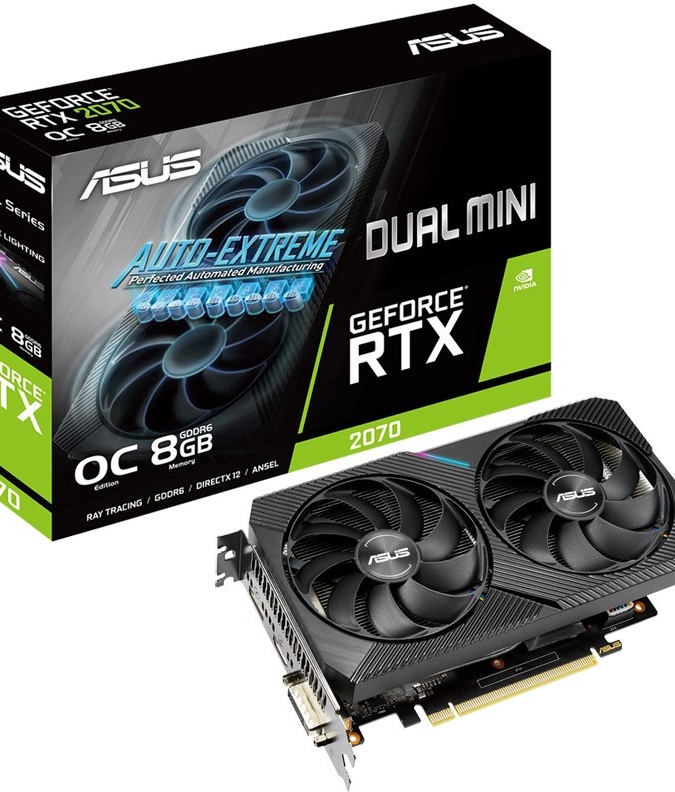 Asus Dual GeForce RTX 2070 MINI OC edition (DUAL-RTX2070-O8G-MINI)