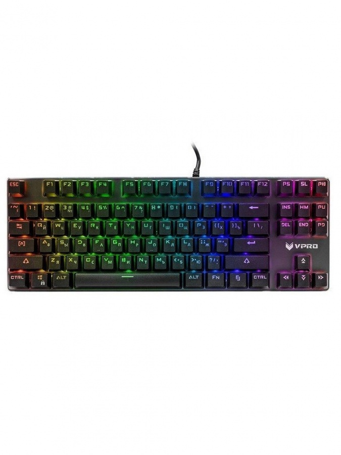 Klaviatura Rapoo V500RGB Alloy USB, Black