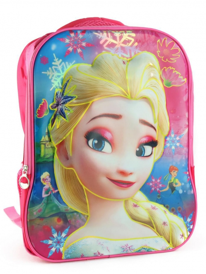 Bolalar maktab ryukzaklari Frozen Glossy Large, Pink