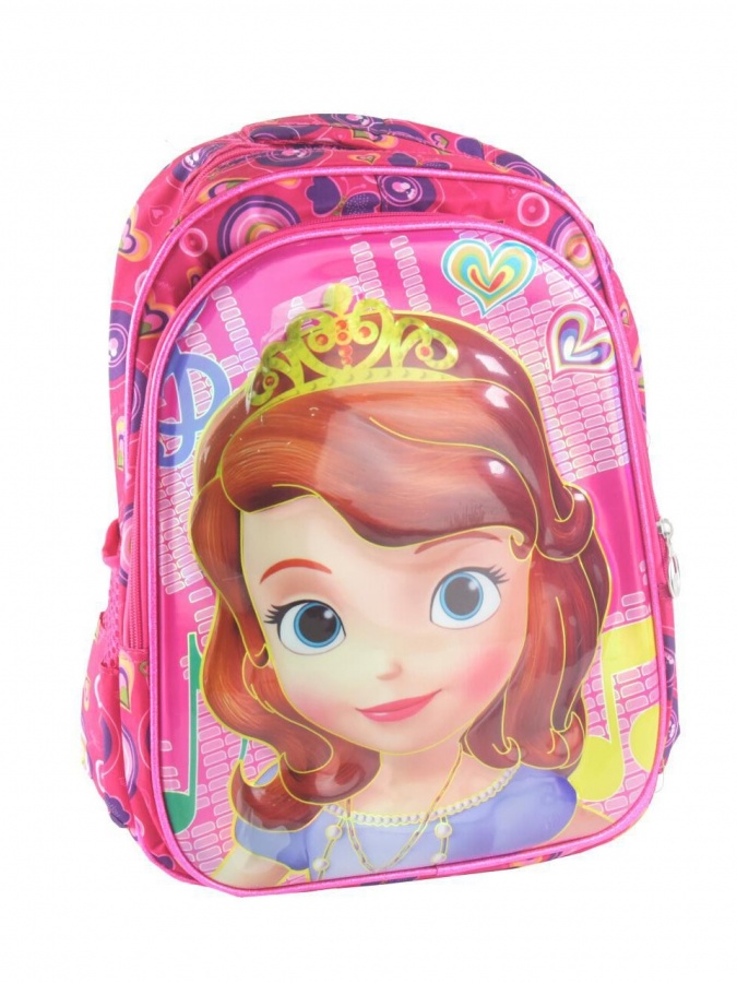 Bolalar maktab ryukzaklari Rapunzel Glossy, Pink
