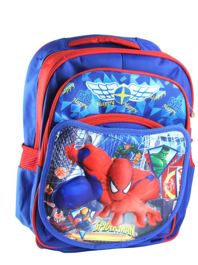 Детские школьные рюкзаки Spiderman, Blue-Red