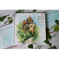 Qattiq muqovali 60 varqli SketchBook  A4 210*210mm (Spiralli) 1 dona