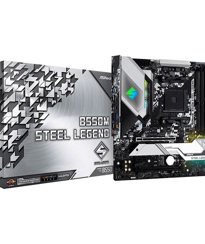 Материнская плата ASRock B550M Steel Legend (B550M_STEEL_LEGEND)