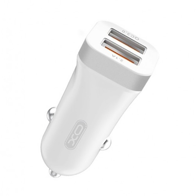 Avtomobil zaryadlovchi qurilma CC17 Dual USB Port Car Charger, White