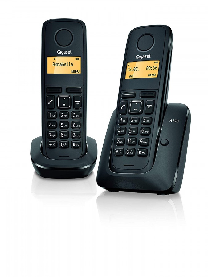 Radiotelefon Gigaset A120 Duo, Black (L36852H2401S301)